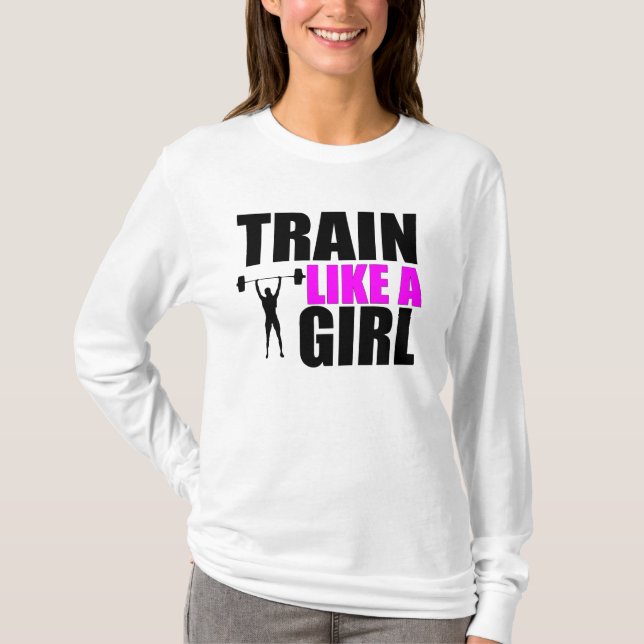 Camiseta Tren como un chica - sudadera con capucha de la (Anverso)