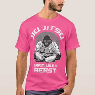 Camiseta Tren Como Una Bestia Jiu Jitsu Bjj Aplastando A Mm