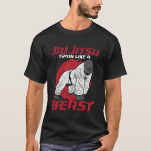 Camiseta Tren Como Una Bestia Jiu Jitsu Bjj Gorilla
