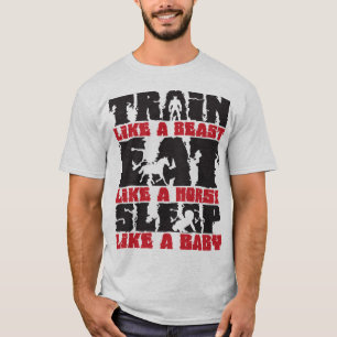 Camiseta Tren como una bestia - Motivación de gimnasio y fi