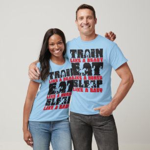Camiseta Tren como una bestia - Motivación de gimnasio y fi