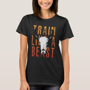 Camiseta Tren como una bestia Muay Thai Jiu Jitsu MMA Gym B