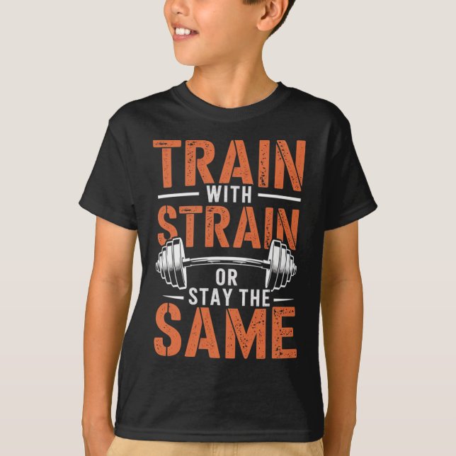 Camiseta Tren Con Tensión - Músculo Gimnasio Motivador De G (Anverso)