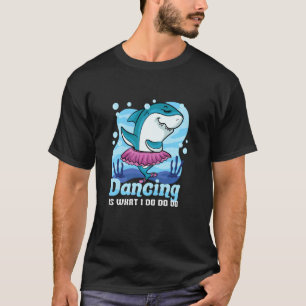 Camiseta Tren de bailarina de ballet Shark Cute Ballerina C