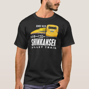 Camiseta Tren de bala Dr Yellow Shinkansen Kanji J japonés