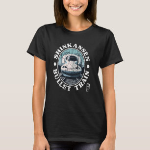 Camiseta Tren de bala Japón Tren kanji japonés Shinkansen