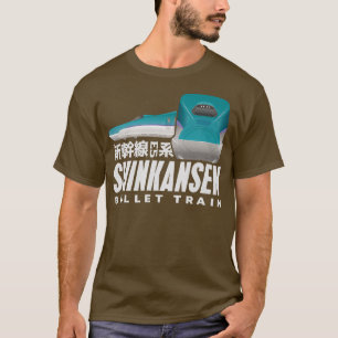 Camiseta Tren de bala Tren japonés Kanji japonés Shinkansen