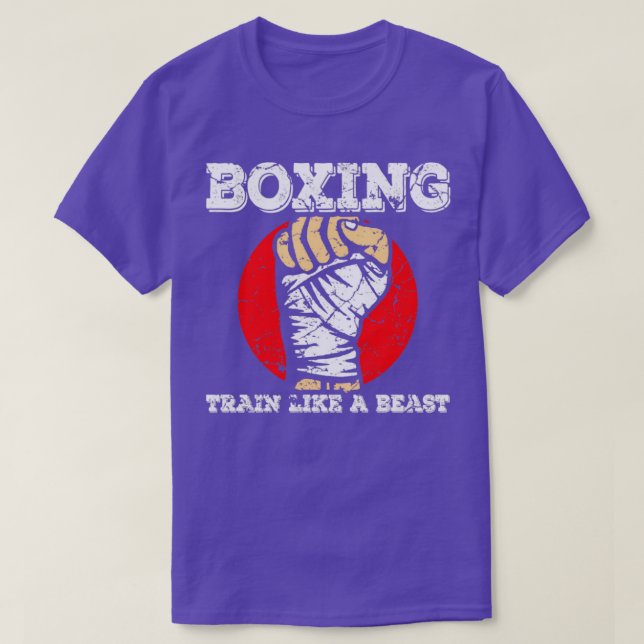 Camiseta Tren De Boxeo Como Una Bestia (Diseño del anverso)