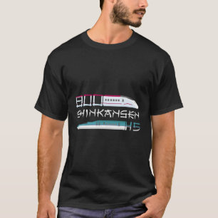 Camiseta Tren De Bullet Japonés De La Serie Shinkansen 800 