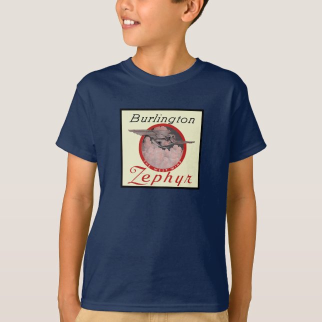 Camiseta Tren de Burlington Zephyr (Anverso)
