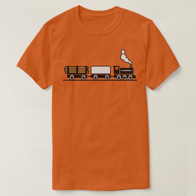 Camiseta tren de carga de juguetes de ferrocarril de dampfl (Diseño del anverso)
