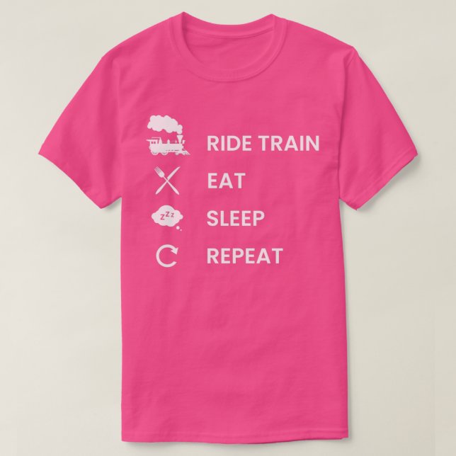 Camiseta Tren de conducción de locomotora de vapor Repetici (Diseño del anverso)