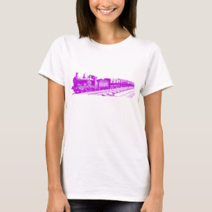 Camiseta Tren de cosecha - Púrpura