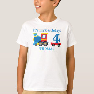 Camiseta Tren de Cumpleaños para Niños