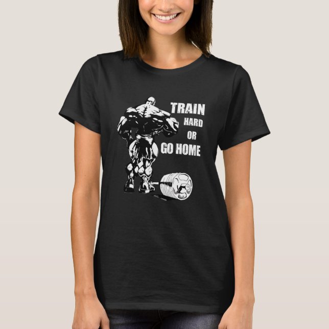 Camiseta Tren De Entrenamiento De La Fuerza De Halterofilia (Anverso)