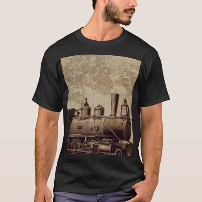 Camiseta Tren de época y ferrocarril antiguo (Anverso)