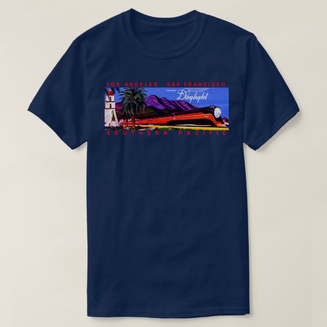 Camiseta Tren de ferrocarril diurno de los años 1930 (Diseño del anverso)
