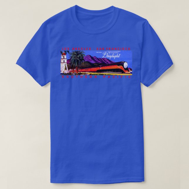 Camiseta Tren de ferrocarril diurno de los años 1930 (Diseño del anverso)