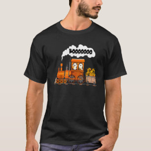 Camiseta Tren de Halloween Boo  Fantasma Calabaza Niño Pequ