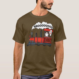 Camiseta Tren de Halloween Tren Boo Gracioso Fantasma Niños