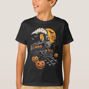 Camiseta Tren de Halloween vintage Jack O Lantern