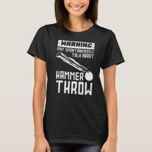 Camiseta Tren De Lanzamiento De Hammer Y Ball De Campo