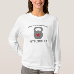 Camiseta Tren de las mujeres reales con Kettlebells
