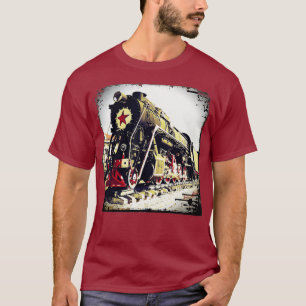 Camiseta Tren de locomotora diesel con motor de vapor