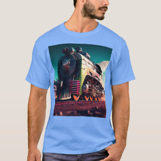 Camiseta Tren de locomotora Ferrocarril Ferrocarril AI Artw