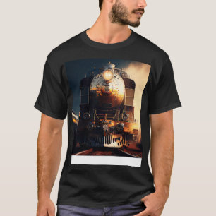 Camiseta Tren de locomotora Ferrocarril Ferrocarril AI Artw