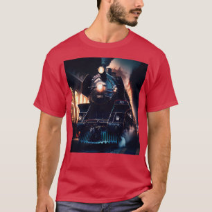 Camiseta Tren de locomotora Ferrocarril Ferrocarril AI Artw