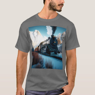 Camiseta Tren de locomotora Ferrocarril Ferrocarril AI Artw