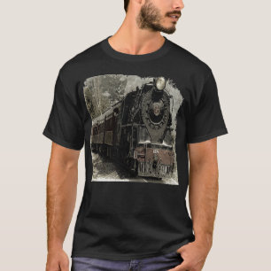 Camiseta Tren de Locomotora Vintage Steam