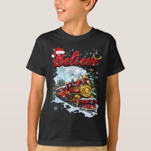 Camiseta Tren de Navidad Navidad Cree Polar Express Xm