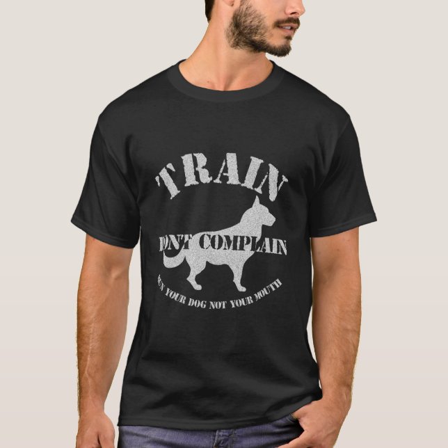 Camiseta Tren de regalo de entrenador de perros divertidos  (Anverso)