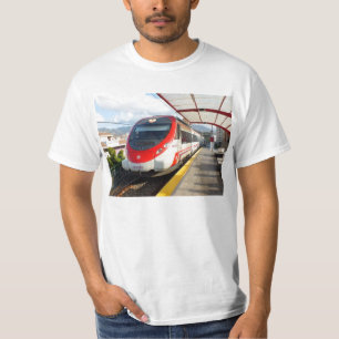 Camiseta Tren de Renfe en la estación del Los Boliches,