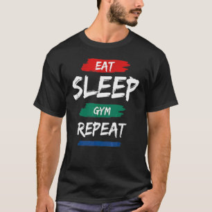 Camiseta Tren de repetición del entrenamiento del gimnasio