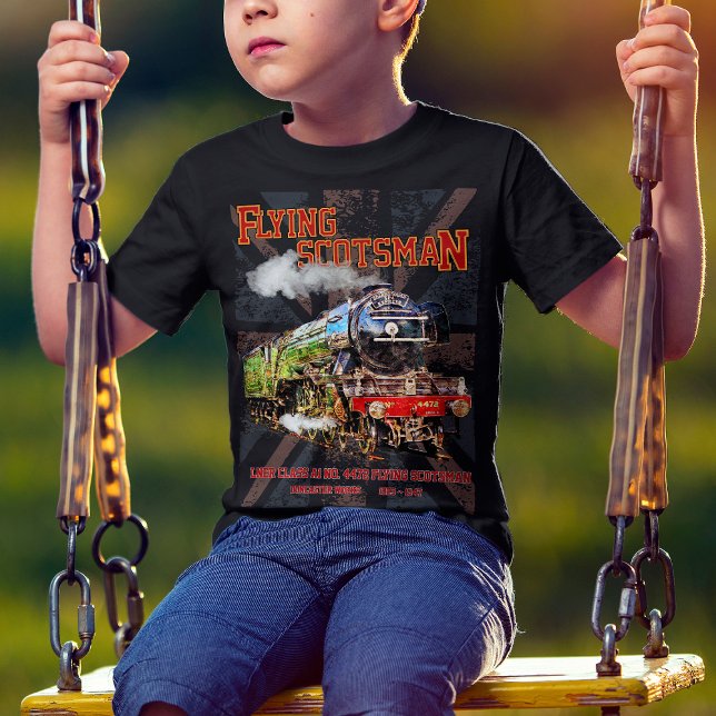 Camiseta Tren de vapor de Escocia volante Locomotora ingles (Subido por el creador)