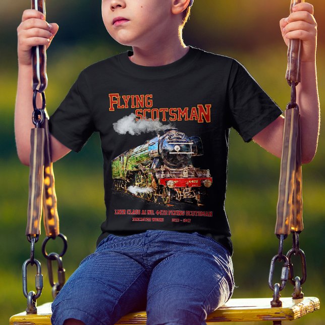 Camiseta Tren de vapor de Escocia volante Locomotora ingles (Subido por el creador)