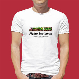 Camiseta Tren de vapor de Escocia volante Locomotora ingles