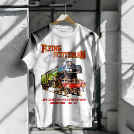 Camiseta Tren de vapor de Escocia volante Locomotora ingles