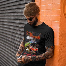 Camiseta Tren de vapor de Escocia volante Locomotora ingles