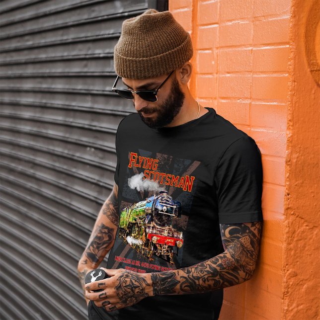 Camiseta Tren de vapor de Escocia volante Locomotora ingles (Subido por el creador)