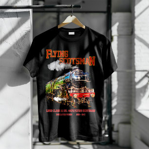 Camiseta Tren de vapor de Escocia volante Locomotora ingles