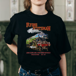 Camiseta Tren de vapor de Escocia volante Locomotora ingles
