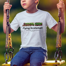 Camiseta Tren de vapor de Escocia volante Locomotora ingles