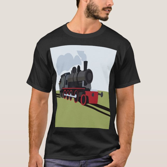 Camiseta Tren de Vapor Ferrocarril (Anverso)