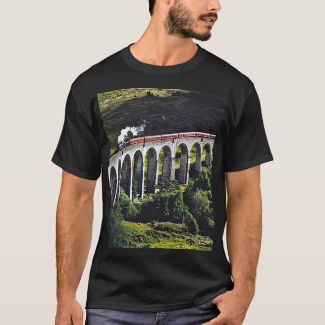 Camiseta tren de vapor jacobita (Anverso)