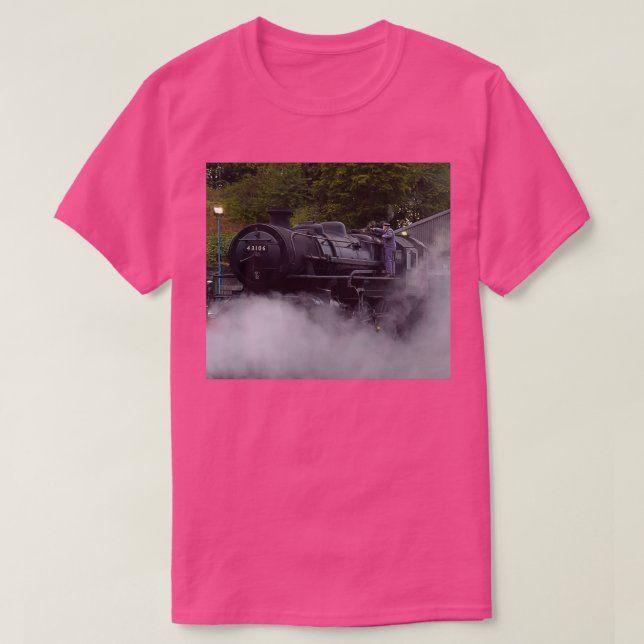 Camiseta Tren de vapor temprano por la mañana 43106 (Diseño del anverso)