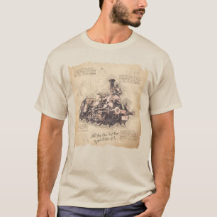 Camiseta Tren de vapor vintage / Locomotora Art. Regalo de